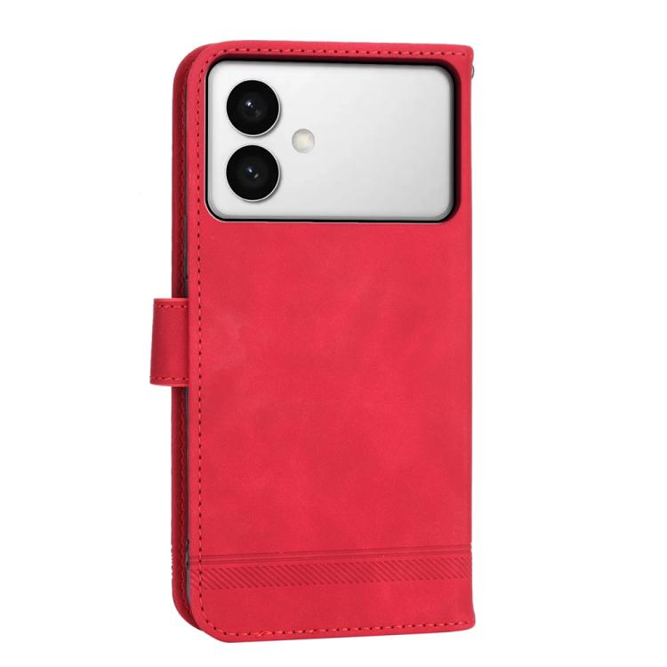 For Samsung Galaxy S26 Edge 5G Dierfeng Dream Line TPU Hybrid PU Leather Phone Case