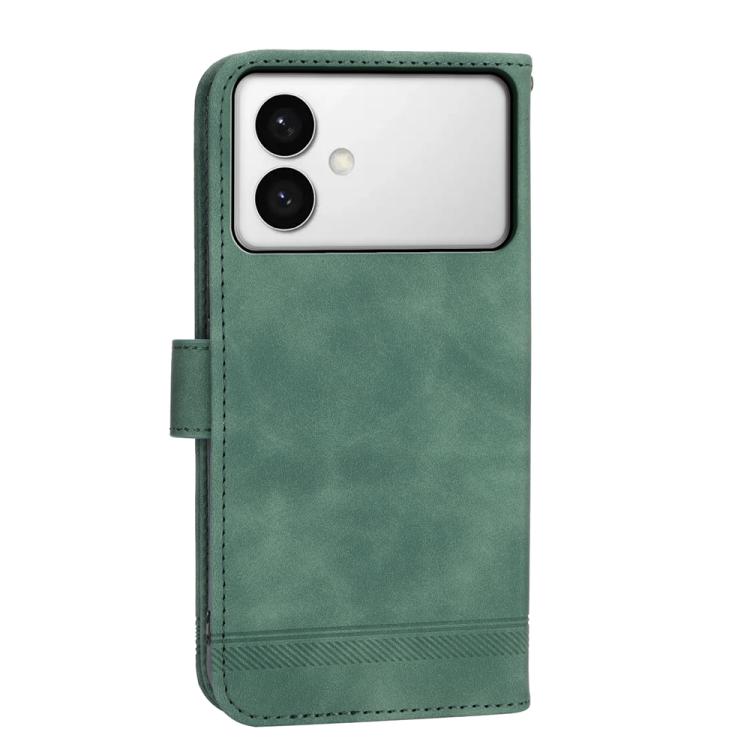 For Samsung Galaxy S26 Edge 5G Dierfeng Dream Line TPU Hybrid PU Leather Phone Case