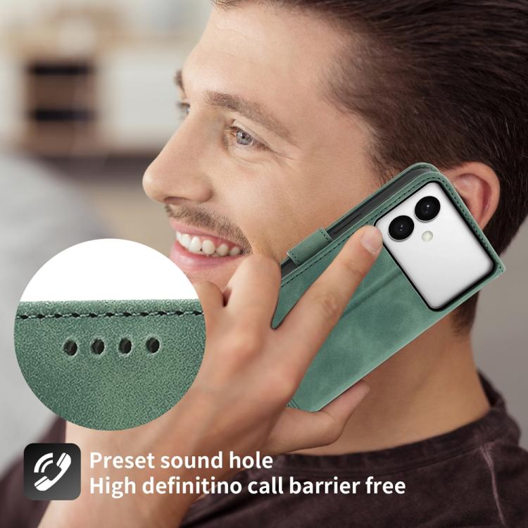 For Samsung Galaxy S26 Edge 5G Dierfeng Dream Line TPU Hybrid PU Leather Phone Case