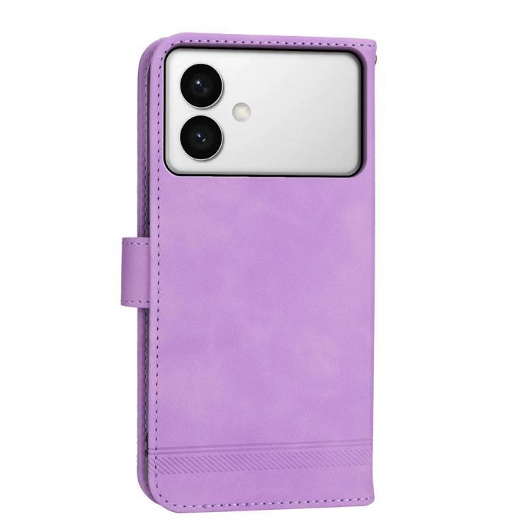 For Samsung Galaxy S26 Edge 5G Dierfeng Dream Line TPU Hybrid PU Leather Phone Case