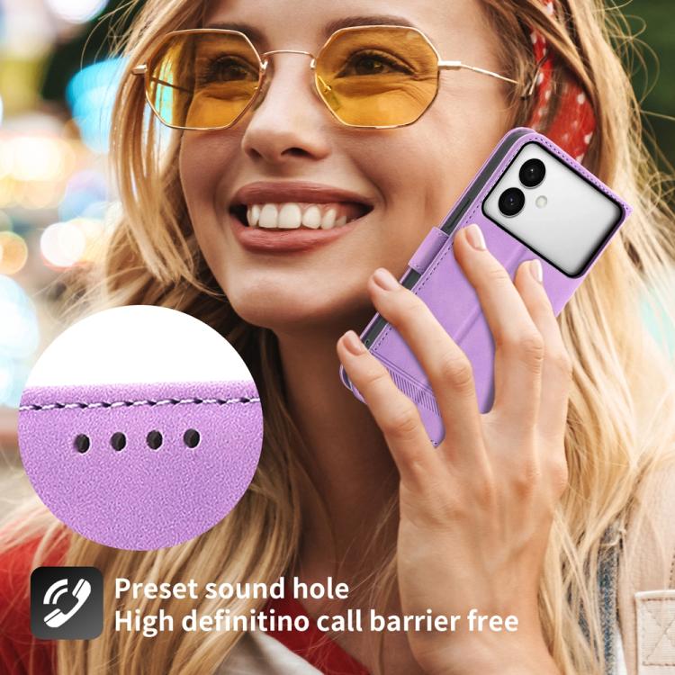 For Samsung Galaxy S26 Edge 5G Dierfeng Dream Line TPU Hybrid PU Leather Phone Case