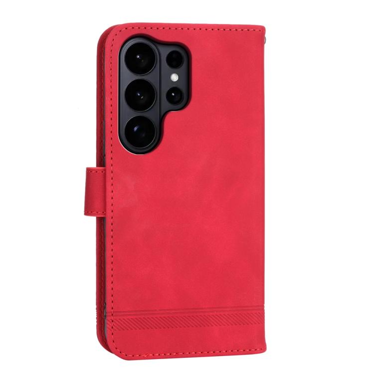 For Samsung Galaxy S26 Ultra 5G Dierfeng Dream Line TPU Hybrid PU Leather Phone Case