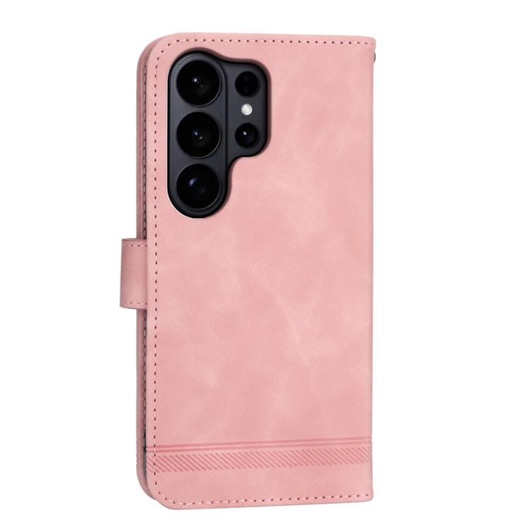 For Samsung Galaxy S26 Ultra 5G Dierfeng Dream Line TPU Hybrid PU Leather Phone Case