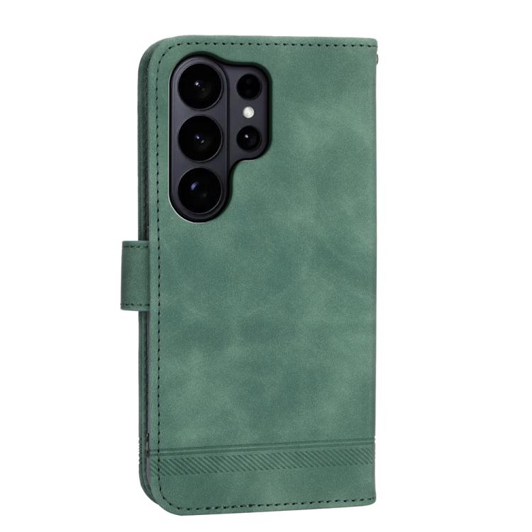 For Samsung Galaxy S26 Ultra 5G Dierfeng Dream Line TPU Hybrid PU Leather Phone Case