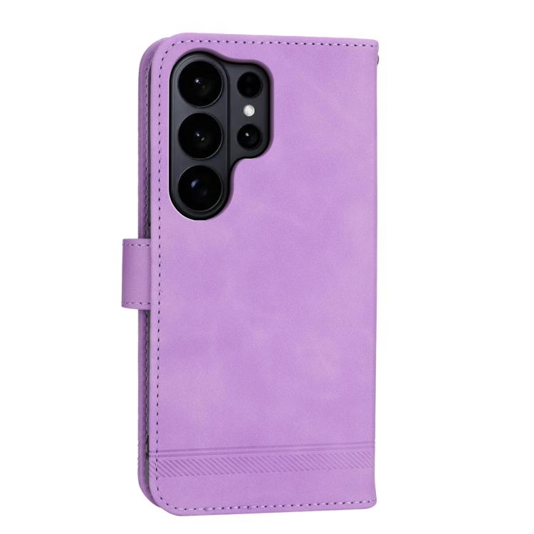 For Samsung Galaxy S26 Ultra 5G Dierfeng Dream Line TPU Hybrid PU Leather Phone Case