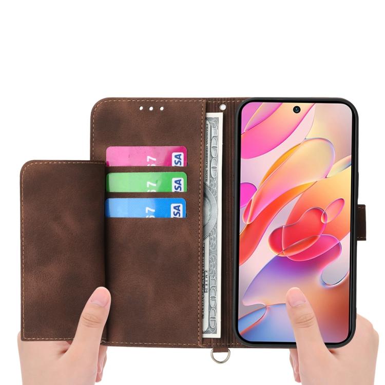 For Samsung Galaxy S25 Edge 5G Skin Feel Flowers Embossed Wallet Leather Phone Case