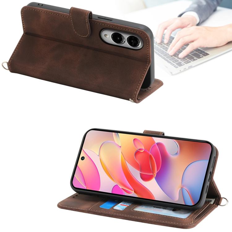 For Samsung Galaxy S25 Edge 5G Skin Feel Flowers Embossed Wallet Leather Phone Case