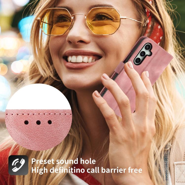 For Samsung Galaxy S25 FE 5G Skin Feel Flowers Embossed Wallet Leather Phone Case