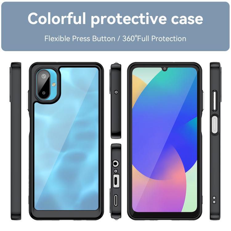 For Samsung Galaxy M06 5G Colorful Series Acrylic Hybrid TPU Phone Case