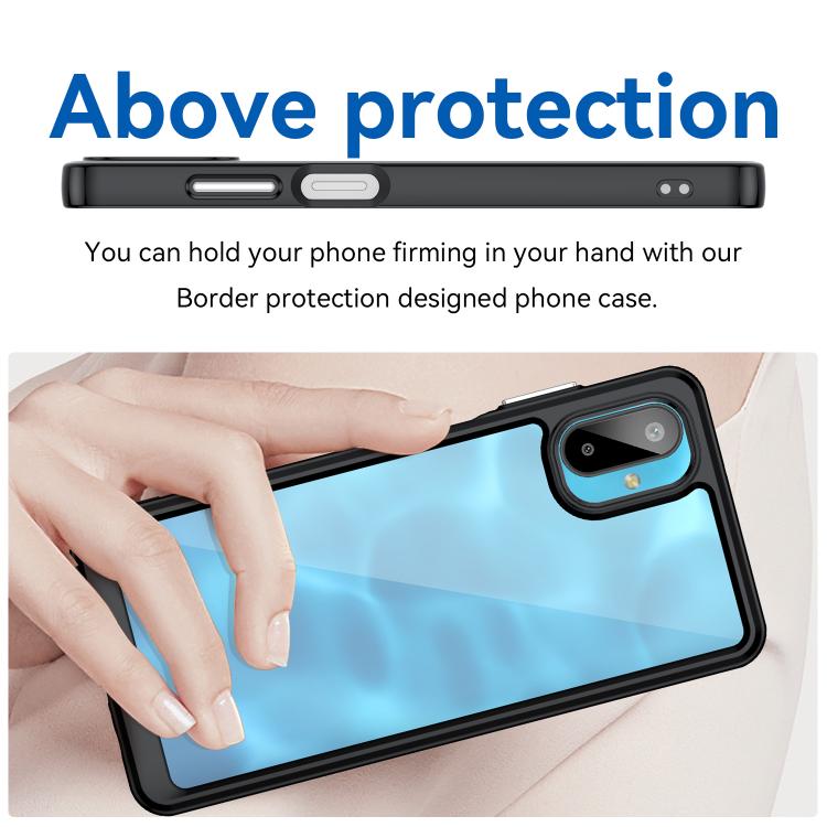 For Samsung Galaxy M06 5G Colorful Series Acrylic Hybrid TPU Phone Case