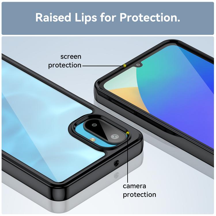For Samsung Galaxy M06 5G Colorful Series Acrylic Hybrid TPU Phone Case