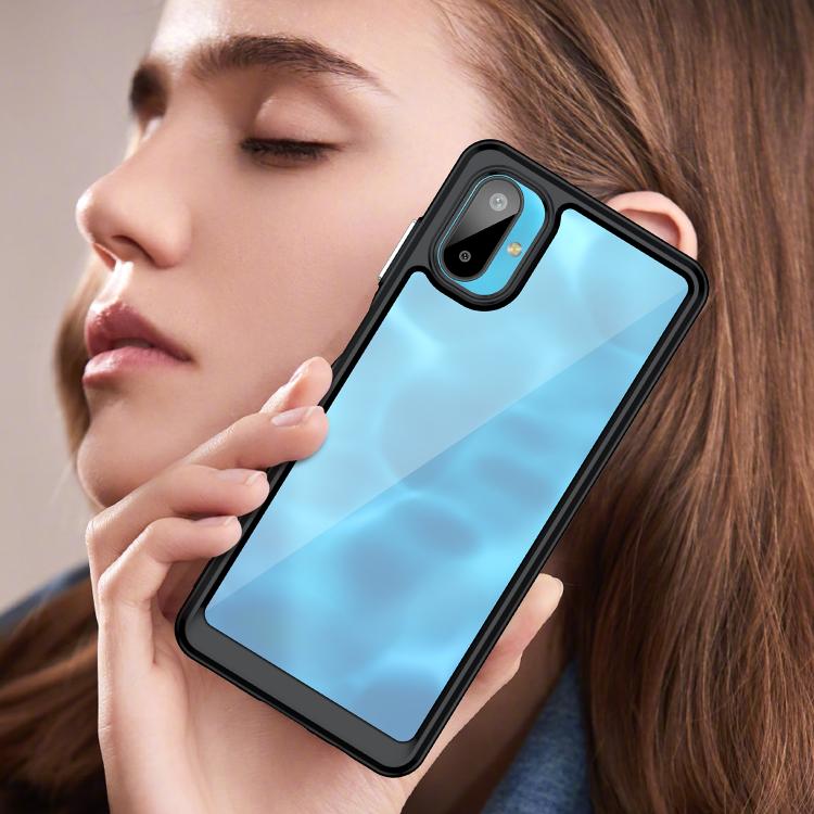 For Samsung Galaxy M06 5G Colorful Series Acrylic Hybrid TPU Phone Case