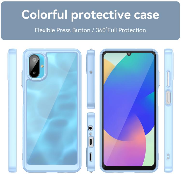 For Samsung Galaxy M06 5G Colorful Series Acrylic Hybrid TPU Phone Case