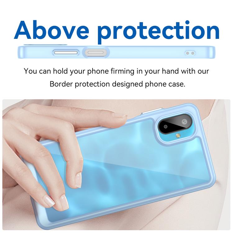 For Samsung Galaxy M06 5G Colorful Series Acrylic Hybrid TPU Phone Case