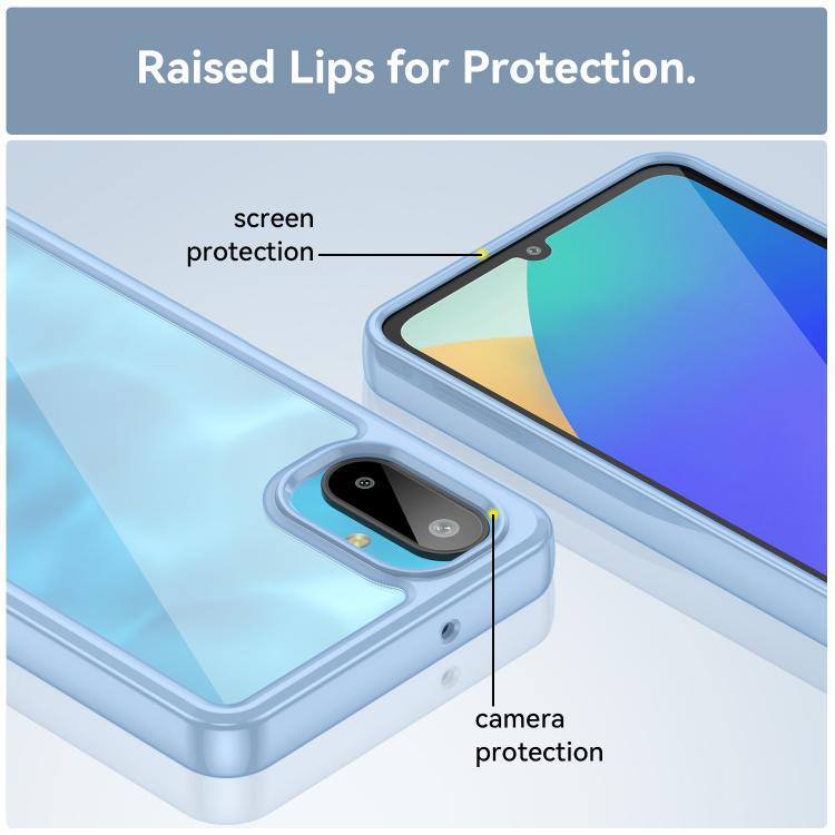 For Samsung Galaxy M06 5G Colorful Series Acrylic Hybrid TPU Phone Case