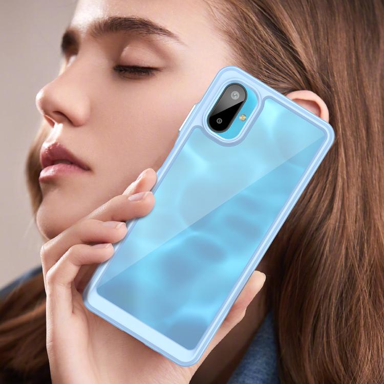 For Samsung Galaxy M06 5G Colorful Series Acrylic Hybrid TPU Phone Case
