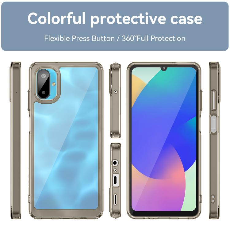 For Samsung Galaxy M06 5G Colorful Series Acrylic Hybrid TPU Phone Case