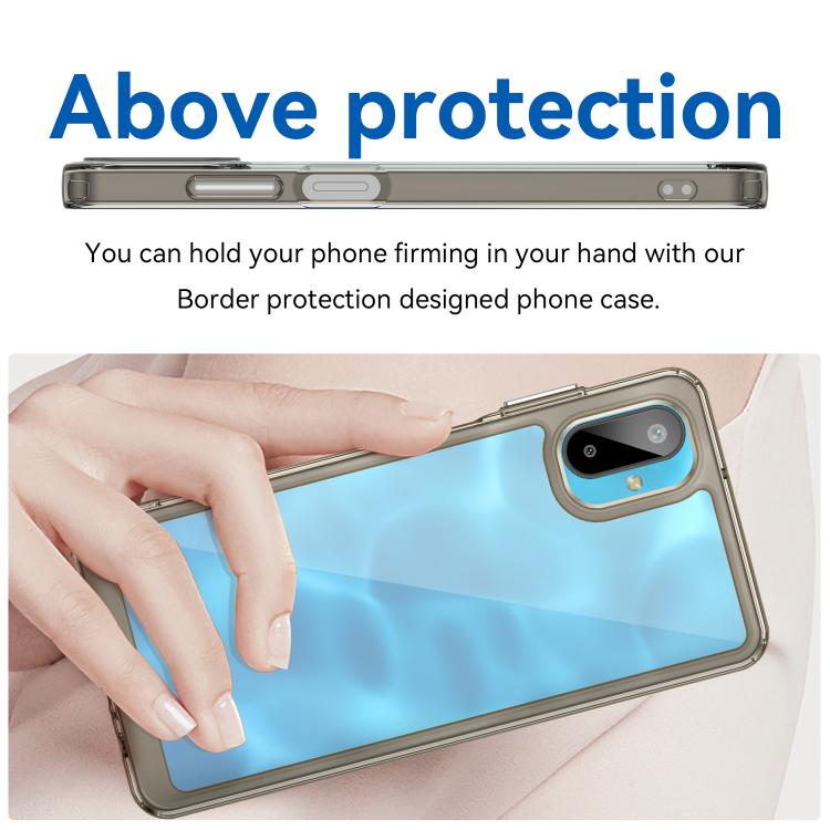 For Samsung Galaxy M06 5G Colorful Series Acrylic Hybrid TPU Phone Case