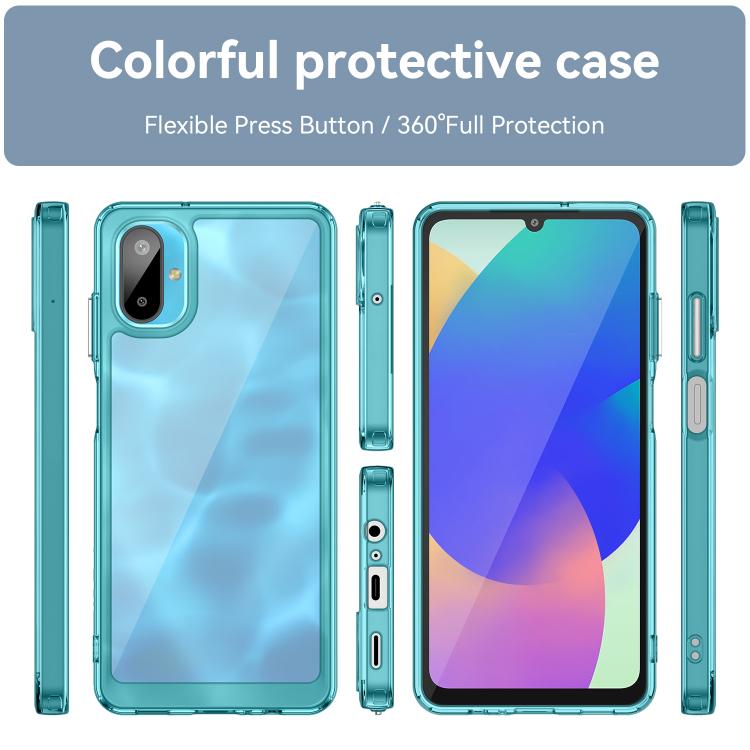 For Samsung Galaxy M06 5G Colorful Series Acrylic Hybrid TPU Phone Case
