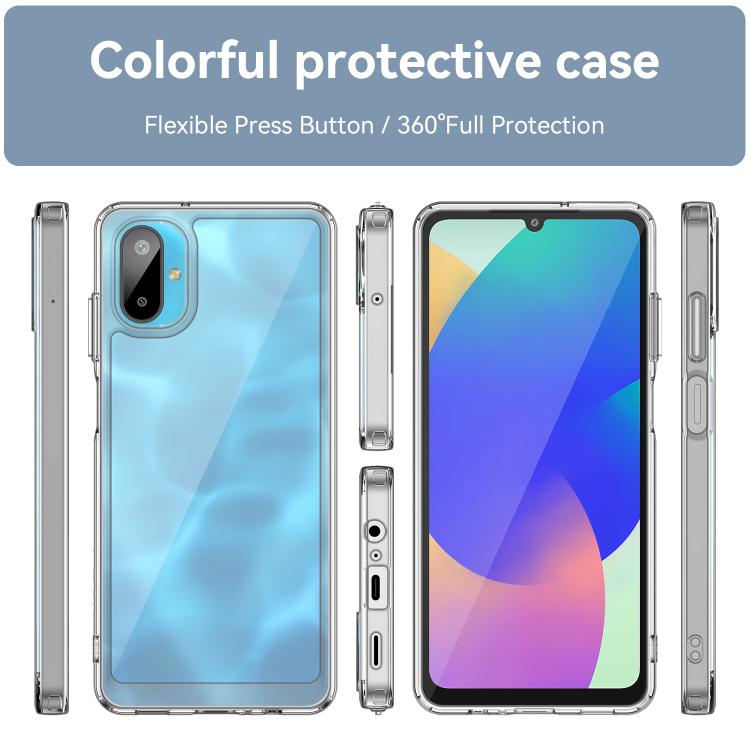 For Samsung Galaxy M06 5G Colorful Series Acrylic Hybrid TPU Phone Case