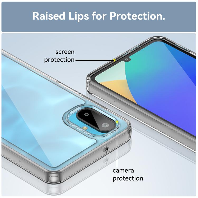 For Samsung Galaxy M06 5G Colorful Series Acrylic Hybrid TPU Phone Case