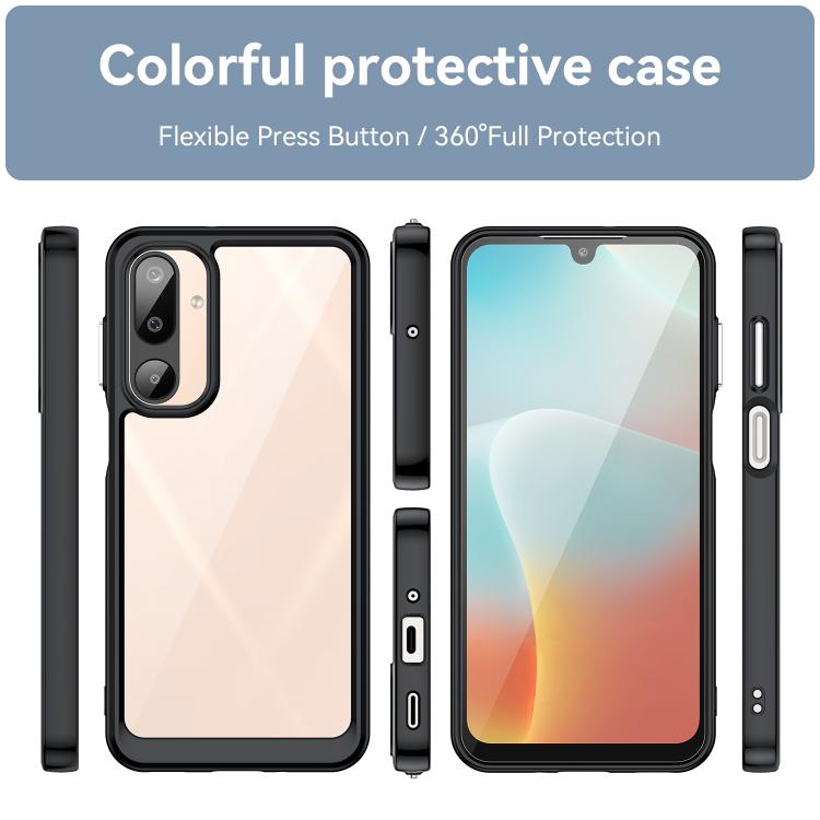 For Samsung Galaxy M16 5G Colorful Series Acrylic Hybrid TPU Phone Case