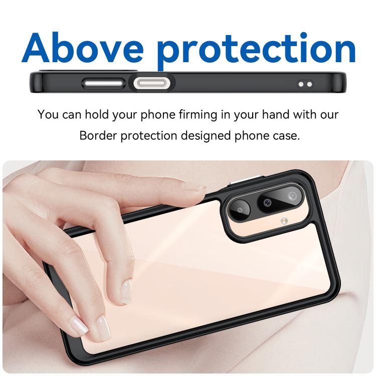 For Samsung Galaxy M16 5G Colorful Series Acrylic Hybrid TPU Phone Case