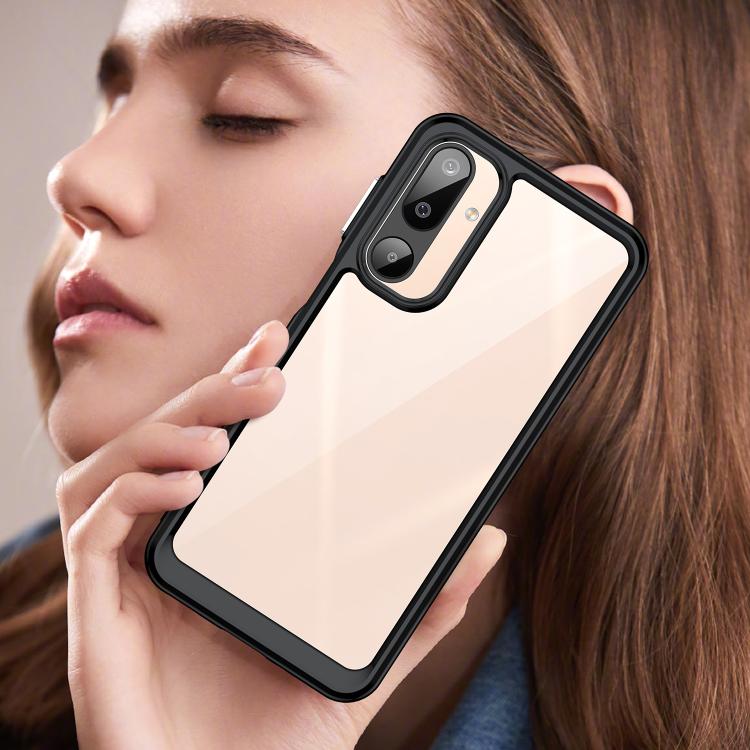 For Samsung Galaxy M16 5G Colorful Series Acrylic Hybrid TPU Phone Case