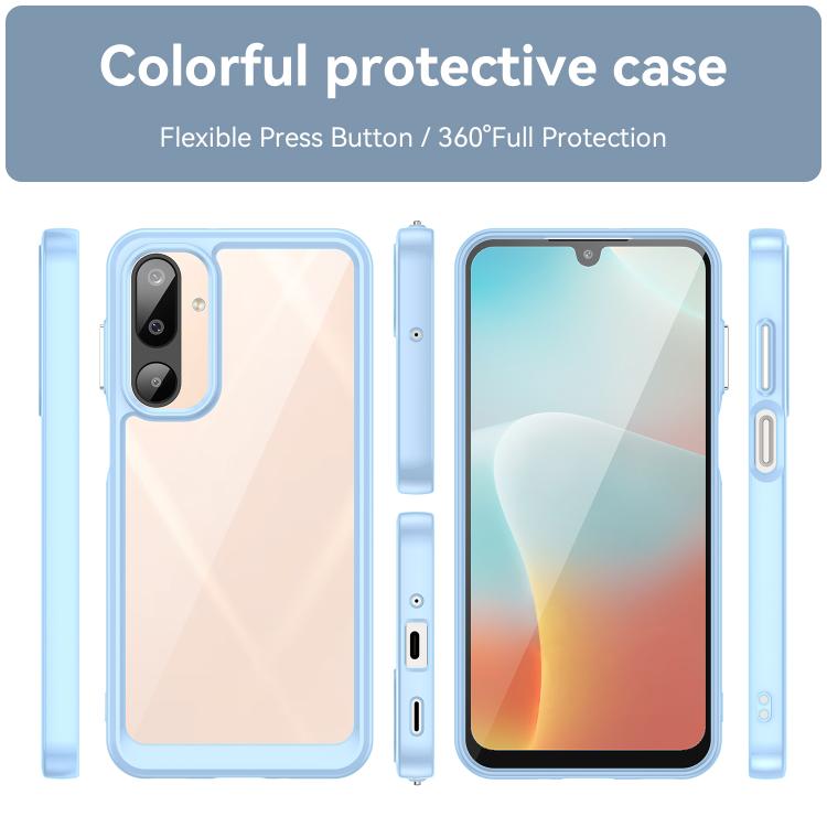 For Samsung Galaxy M16 5G Colorful Series Acrylic Hybrid TPU Phone Case