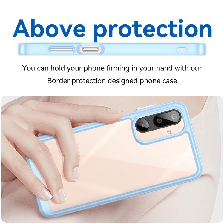 For Samsung Galaxy M16 5G Colorful Series Acrylic Hybrid TPU Phone Case