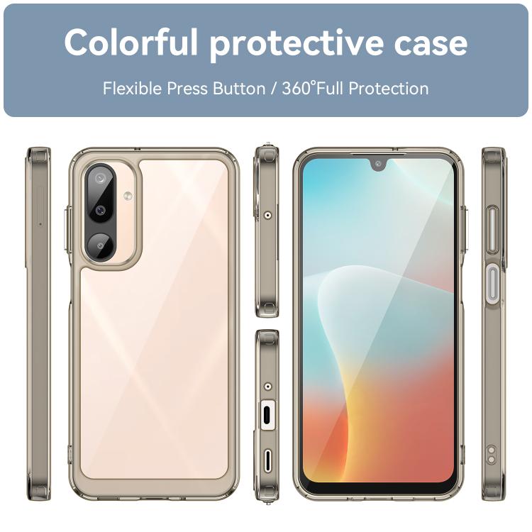 For Samsung Galaxy M16 5G Colorful Series Acrylic Hybrid TPU Phone Case