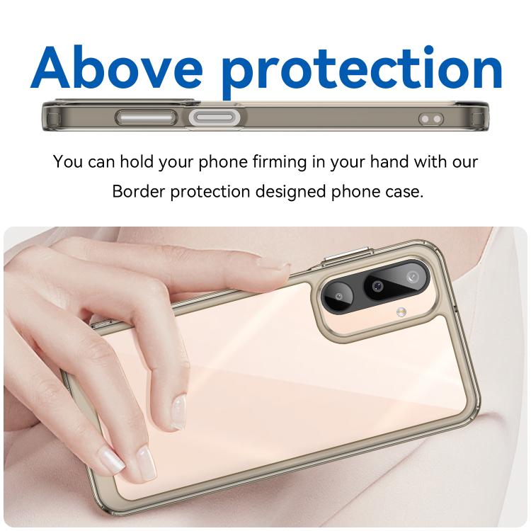 For Samsung Galaxy M16 5G Colorful Series Acrylic Hybrid TPU Phone Case