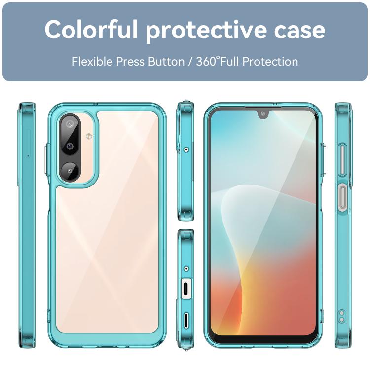 For Samsung Galaxy M16 5G Colorful Series Acrylic Hybrid TPU Phone Case
