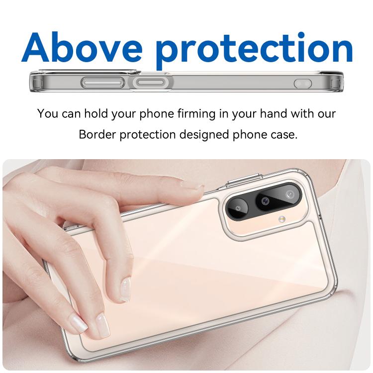 For Samsung Galaxy M16 5G Colorful Series Acrylic Hybrid TPU Phone Case