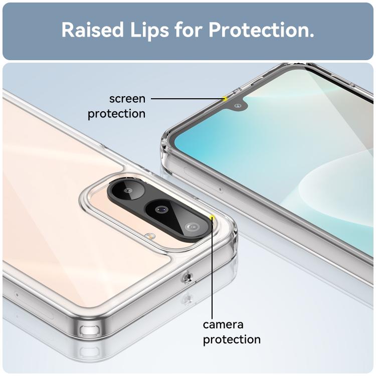 For Samsung Galaxy M16 5G Colorful Series Acrylic Hybrid TPU Phone Case