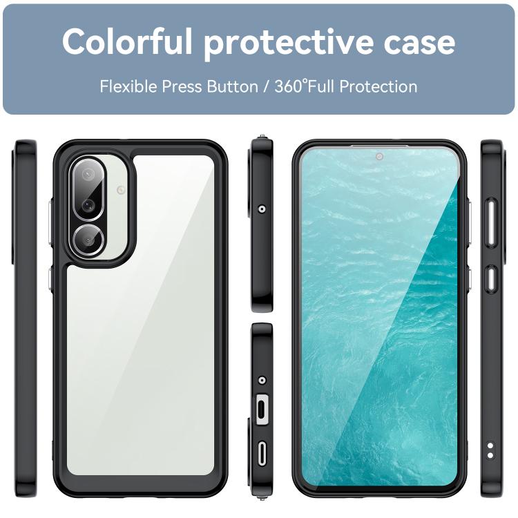 For Samsung Galaxy M56 5G Colorful Series Acrylic Hybrid TPU Phone Case