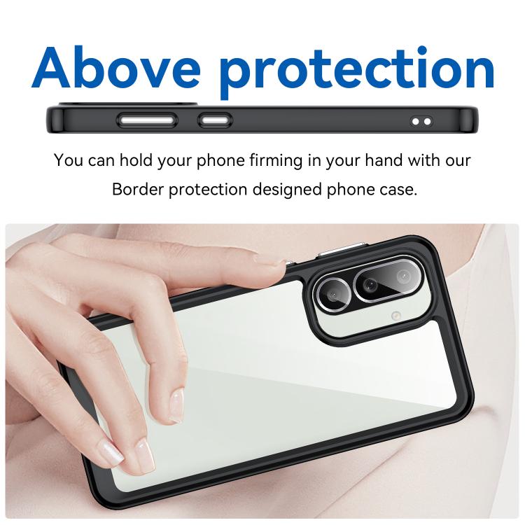 For Samsung Galaxy M56 5G Colorful Series Acrylic Hybrid TPU Phone Case