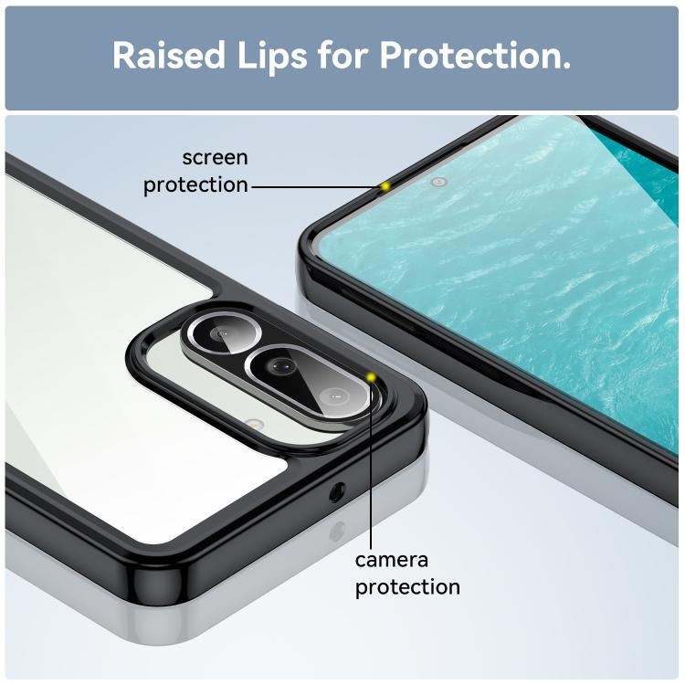 For Samsung Galaxy M56 5G Colorful Series Acrylic Hybrid TPU Phone Case