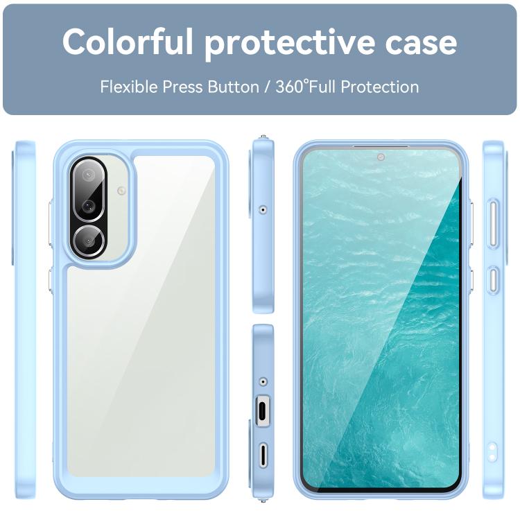 For Samsung Galaxy M56 5G Colorful Series Acrylic Hybrid TPU Phone Case