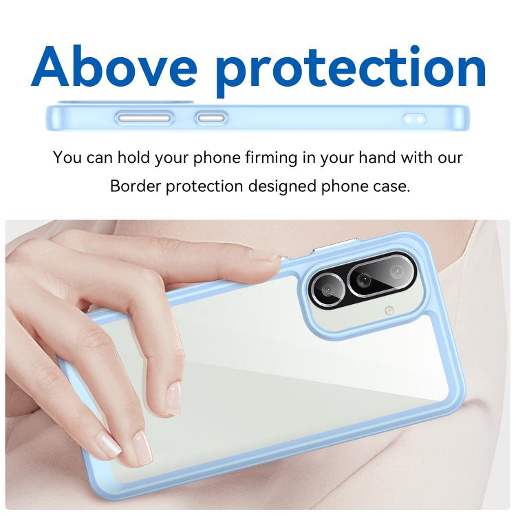 For Samsung Galaxy M56 5G Colorful Series Acrylic Hybrid TPU Phone Case