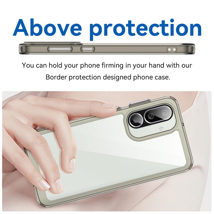 For Samsung Galaxy M56 5G Colorful Series Acrylic Hybrid TPU Phone Case