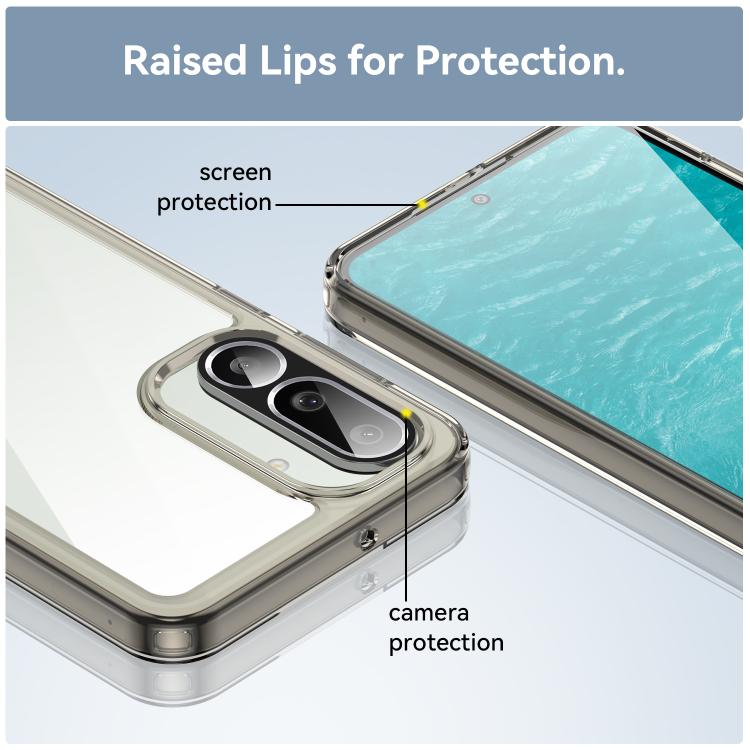 For Samsung Galaxy M56 5G Colorful Series Acrylic Hybrid TPU Phone Case