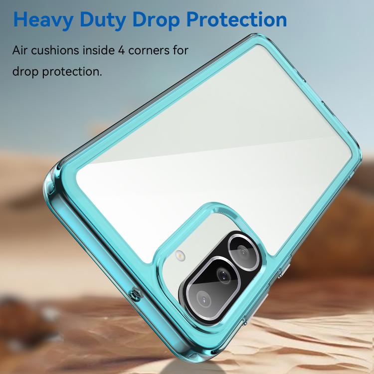 For Samsung Galaxy M56 5G Colorful Series Acrylic Hybrid TPU Phone Case