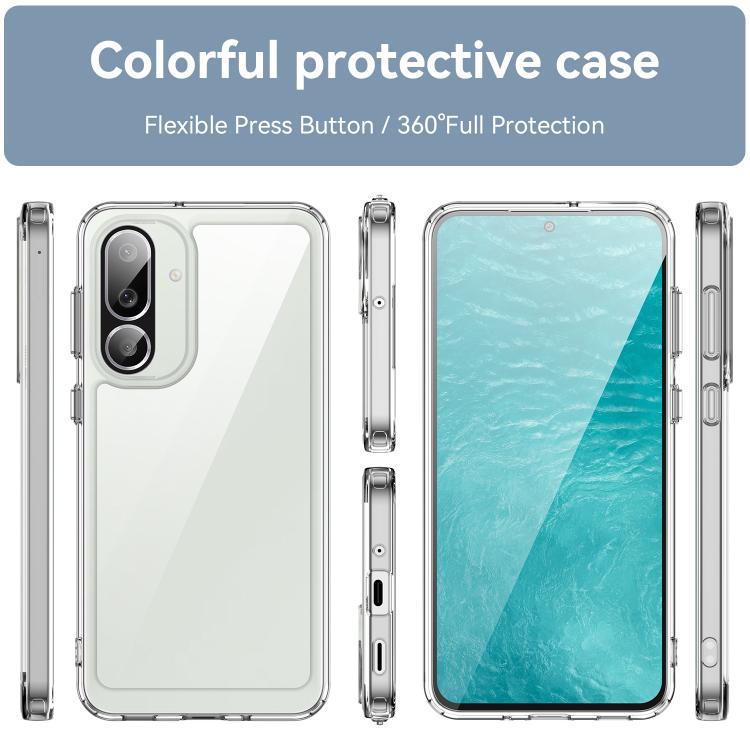 For Samsung Galaxy M56 5G Colorful Series Acrylic Hybrid TPU Phone Case