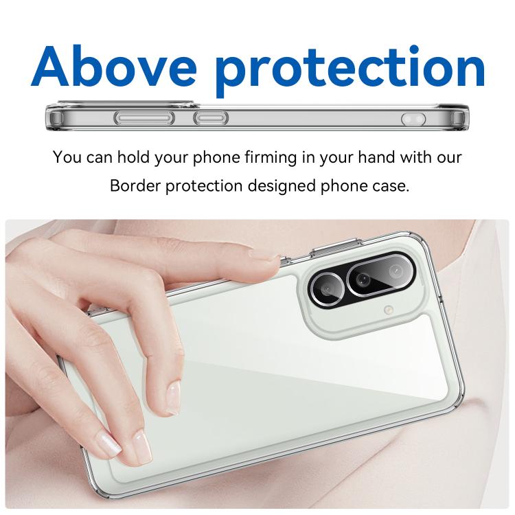 For Samsung Galaxy M56 5G Colorful Series Acrylic Hybrid TPU Phone Case