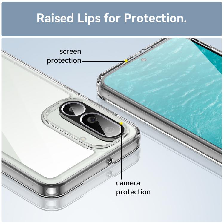 For Samsung Galaxy M56 5G Colorful Series Acrylic Hybrid TPU Phone Case