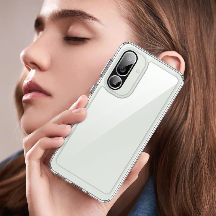 For Samsung Galaxy M56 5G Colorful Series Acrylic Hybrid TPU Phone Case