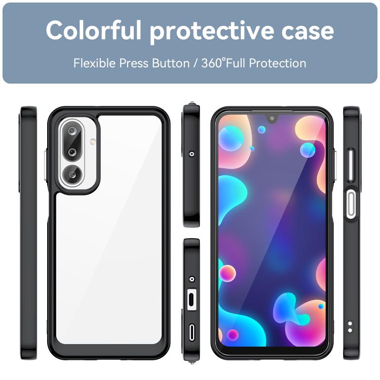 For Samsung Galaxy M36 5G Colorful Series Acrylic Hybrid TPU Phone Case