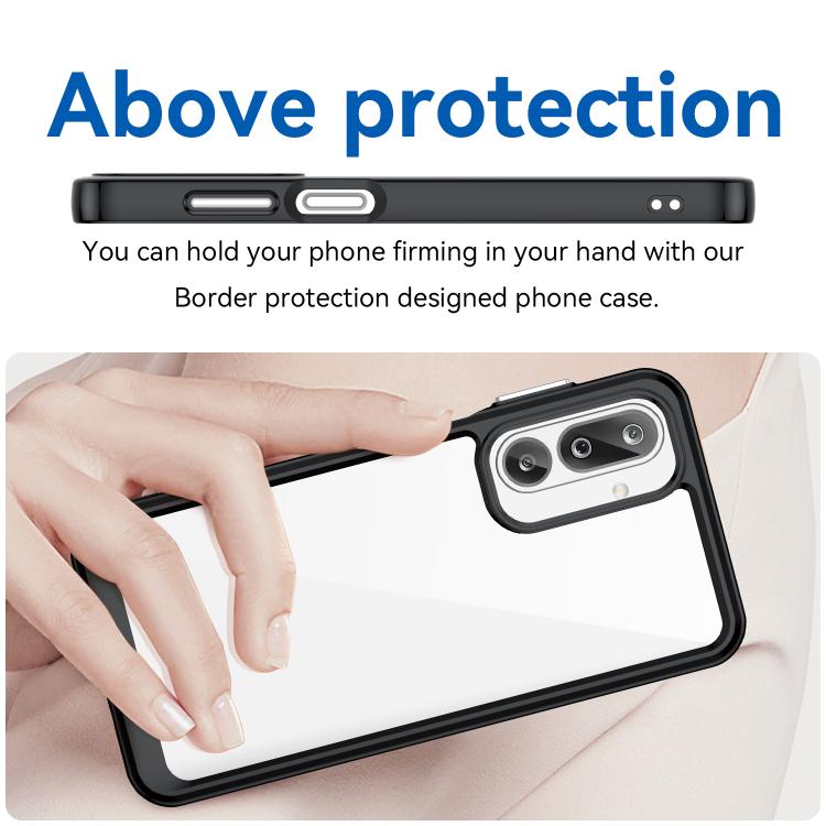 For Samsung Galaxy M36 5G Colorful Series Acrylic Hybrid TPU Phone Case
