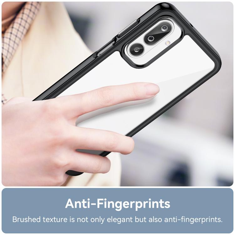 For Samsung Galaxy M36 5G Colorful Series Acrylic Hybrid TPU Phone Case